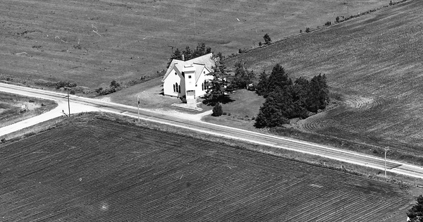 Vintage Aerial photo from 1973 in Johnson County, IA