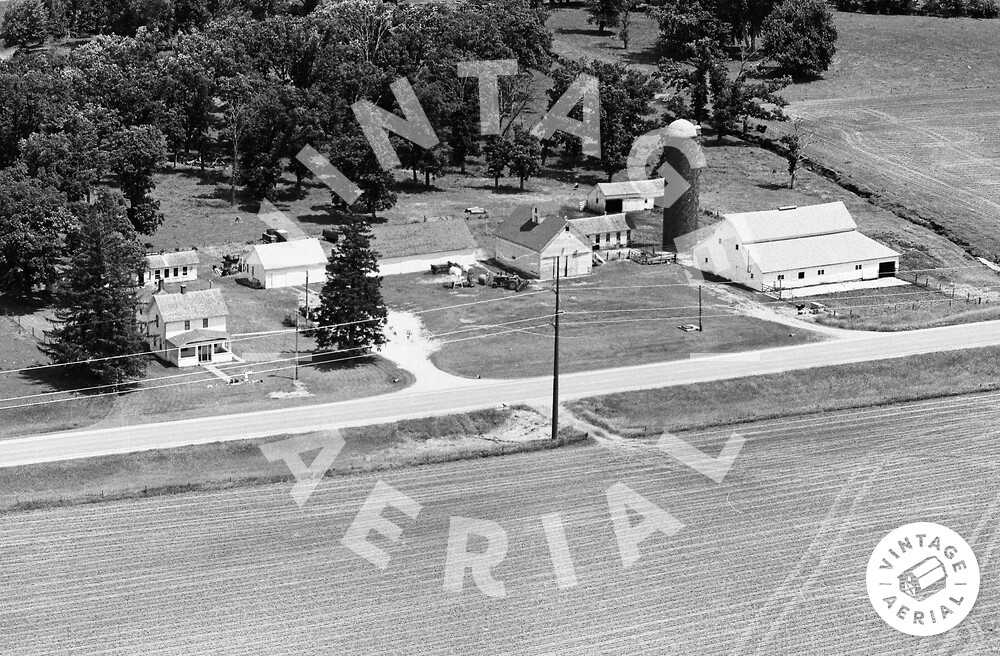Vintage Aerial Iowa Tama County 1982 6FTM1