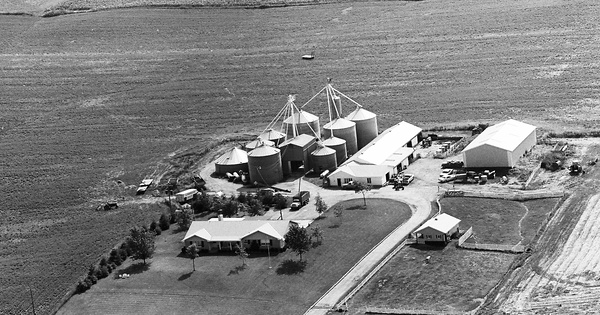 Vintage Aerial photo from 1971 in Henry County, IN