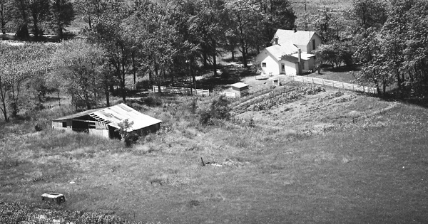 Vintage Aerial photo from 1977 in Jay County, IN