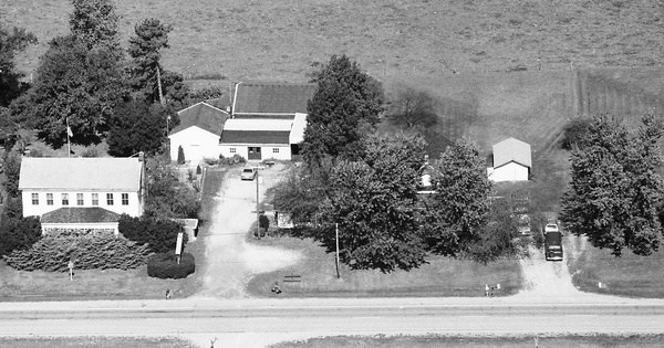 Vintage Aerial photo from 1987 in Hancock County, IN