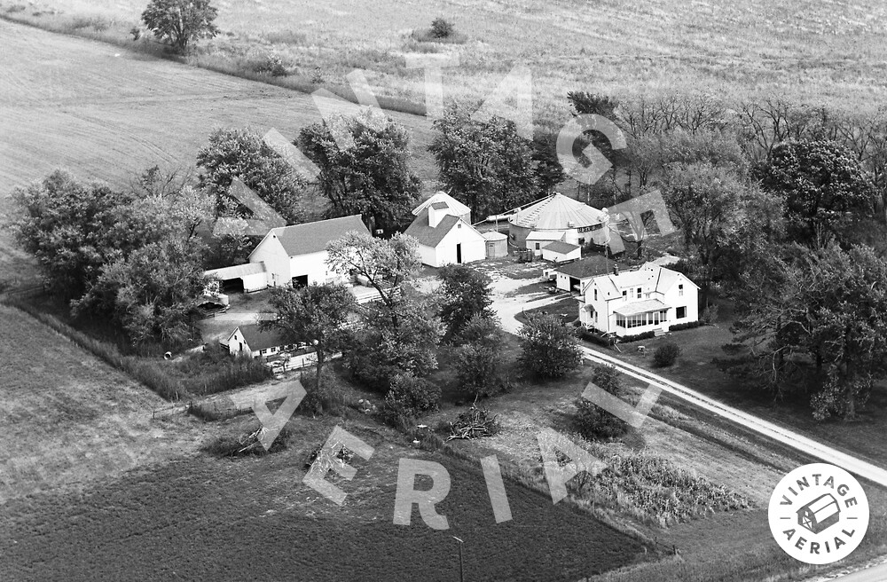 Vintage Aerial Iowa Black Hawk County 1970 13LBH10