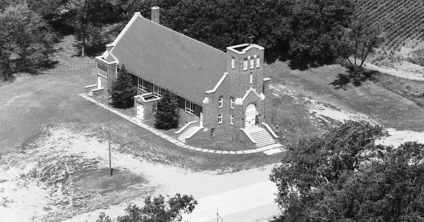 Vintage Aerial photo from 1975 in Plymouth County, IA