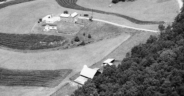 Vintage Aerial photo from 1990 in Allegany County, MD