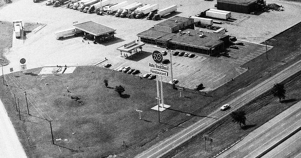 Vintage Aerial photo from 1992 in Denton County, TX