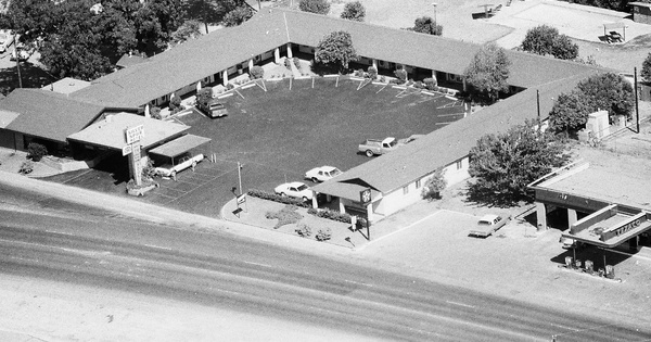 Vintage Aerial photo from 1989 in Crockett County, TX