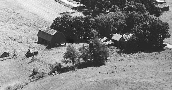 Vintage Aerial photo from 1966 in Franklin County, VT