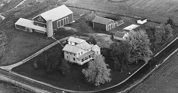 Vintage Aerial photo from 1970 in Henry County, OH