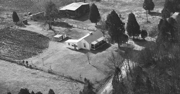 Vintage Aerial photo from 1982 in Marshall County, TN