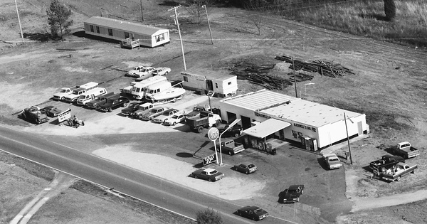 Vintage Aerial photo from 1985 in Oconee County, SC