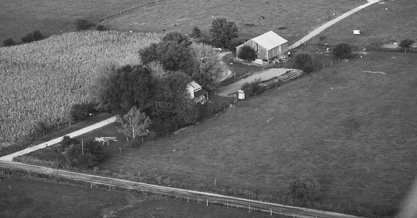 Vintage Aerial photo from 1977 in Preble County, OH