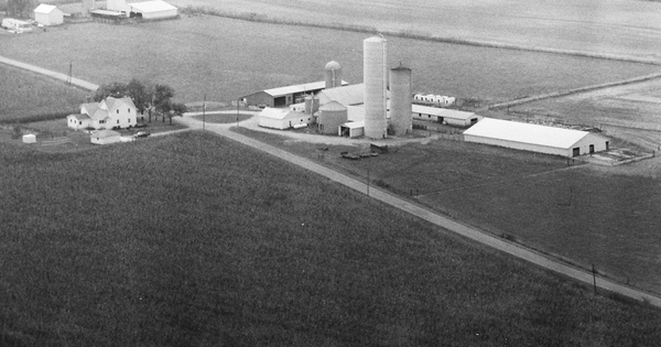 Vintage Aerial photo from 1982 in Champaign County, OH