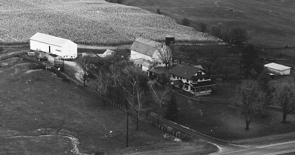 Vintage Aerial photo from 1972 in Champaign County, OH
