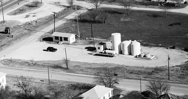Vintage Aerial photo from 1986 in Hill County, TX