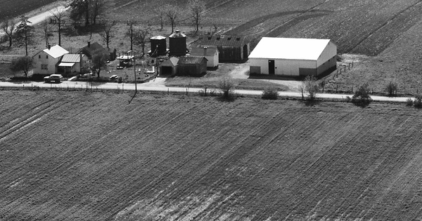 Vintage Aerial photo from 1986 in Seneca County, OH