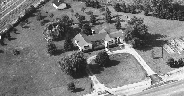 Vintage Aerial photo from 1968 in Richland County, OH