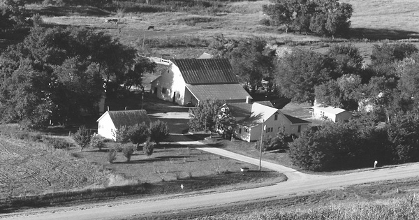 Vintage Aerial photo from 1979 in Saunders County, NE