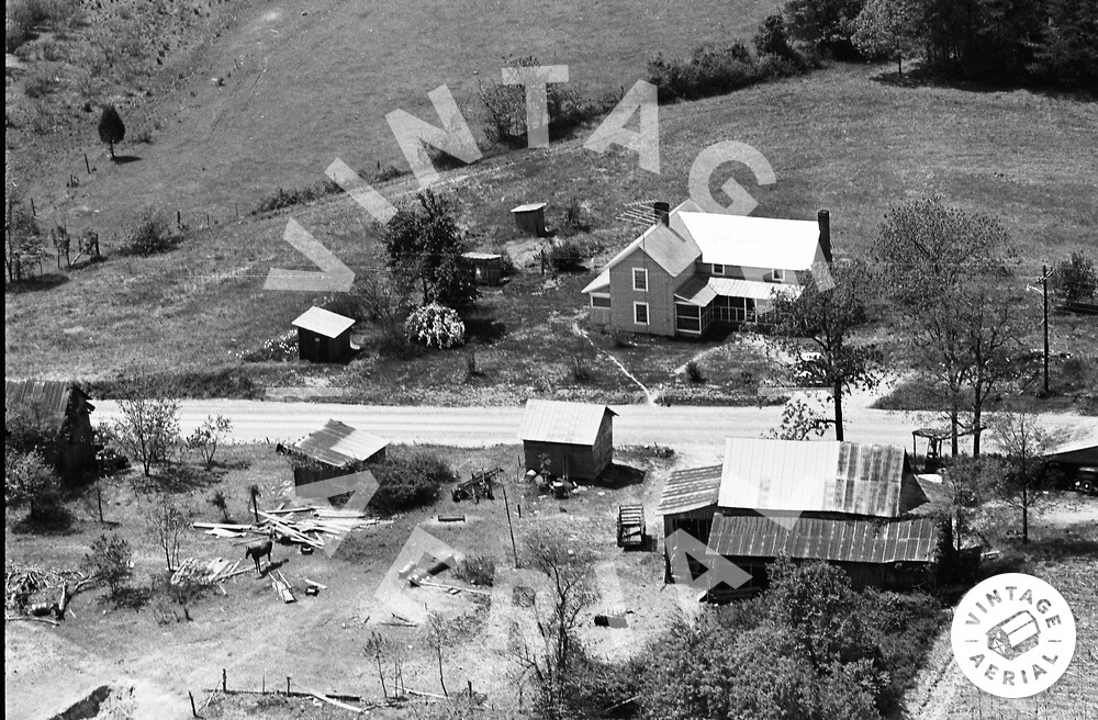 Vintage Aerial North Carolina Guilford County 1963 9BGU28
