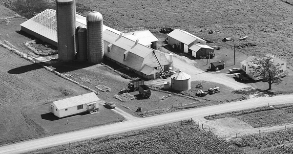 Vintage Aerial photo from 1986 in Cattaraugus County, NY