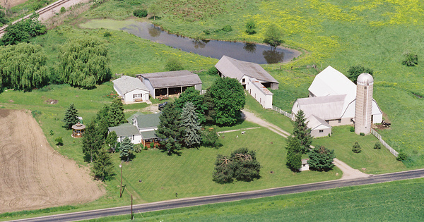 Vintage Aerial photo from 2001 in Medina County, OH