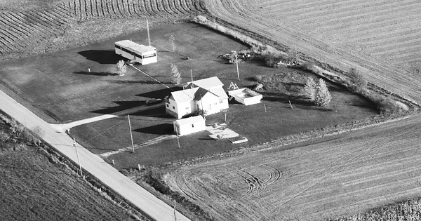 Vintage Aerial photo from 1986 in Delaware County, IN