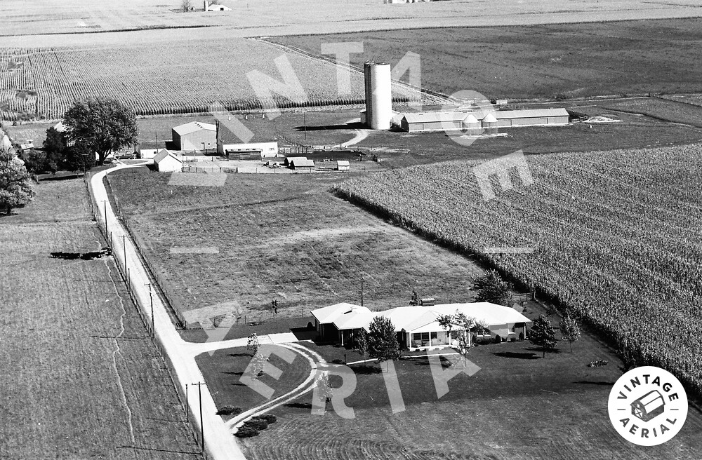 Vintage Aerial Indiana Decatur County 1972 11ODC7