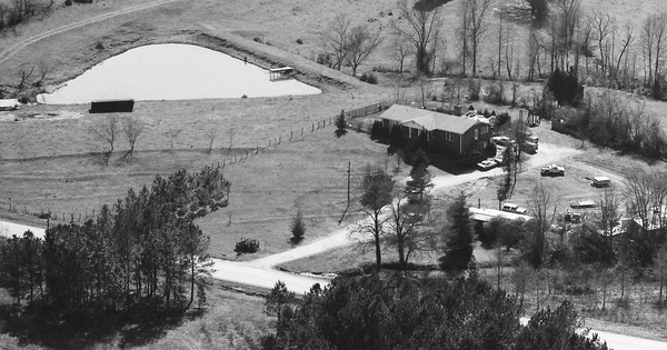 Vintage Aerial photo from 1989 in Oglethorpe County, GA