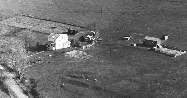 Vintage Aerial photo from 1967 in Augusta County, VA