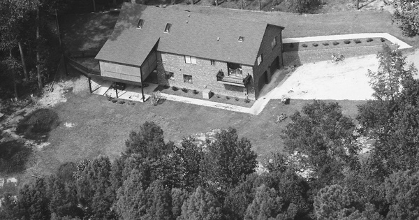 Vintage Aerial photo from 1988 in Southampton County, VA