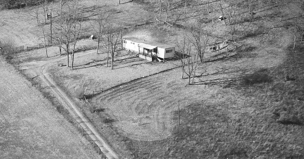 Vintage Aerial photo from 1985 in Highland County, VA