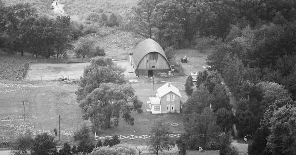 Vintage Aerial photo from 1976 in Marquette County, WI