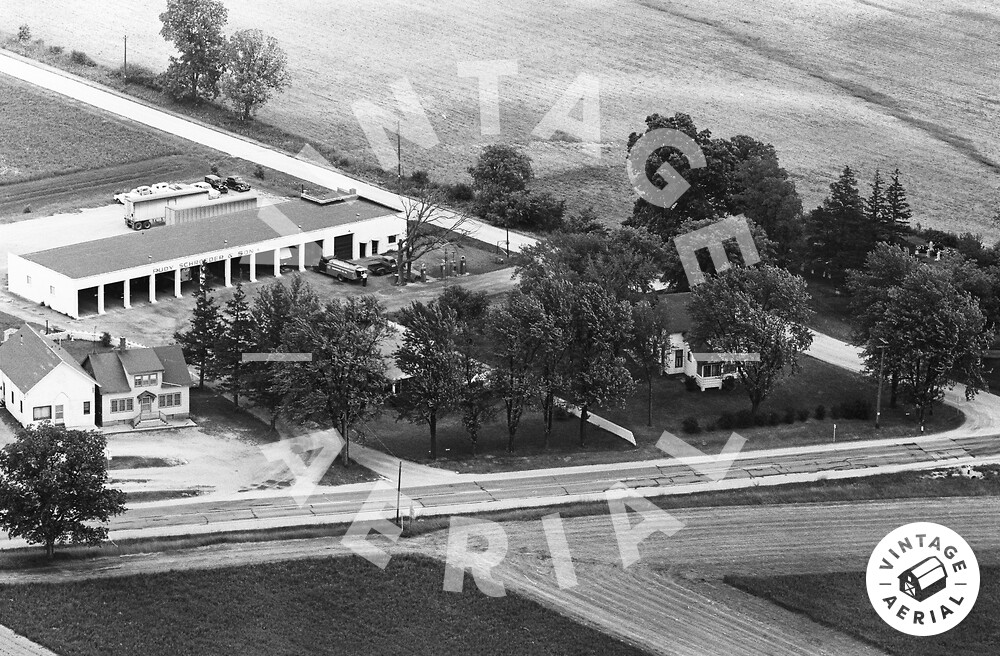 Vintage Aerial Wisconsin Jefferson County 1964 3CJE2