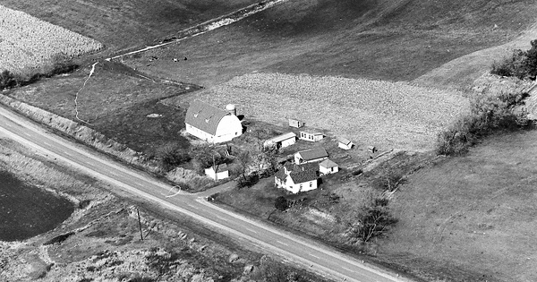 Vintage Aerial photo from 1973 in Jackson County, WI