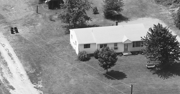 Vintage Aerial photo from 1985 in Rockingham County, NC