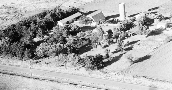 Vintage Aerial photo from 1968 in Harper County, KS