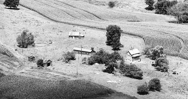 Vintage Aerial photo from 1972 in Allamakee County, IA