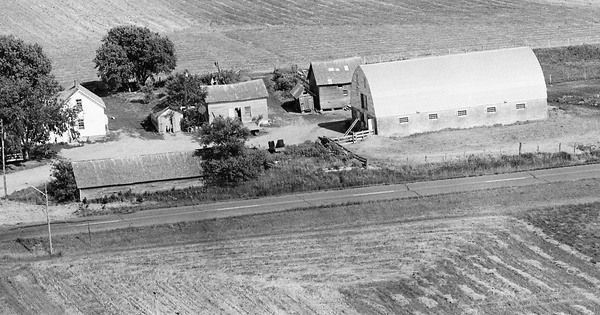 Vintage Aerial photo from 1971 in Benton County, MN