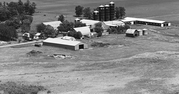 Vintage Aerial photo from 1982 in Kanabec County, MN