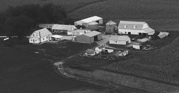 Vintage Aerial photo from 1988 in Mahaska County, IA