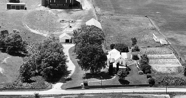Vintage Aerial photo from 1964 in Miami County, IN