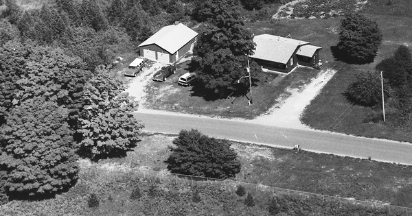 Vintage Aerial photo from 1991 in Presque Isle County, MI