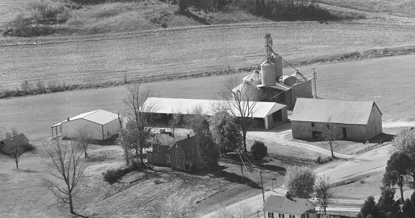 Vintage Aerial photo from 1980 in Vanderburgh County, IN