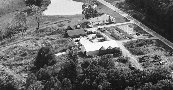 Vintage Aerial photo from 1983 in Owen County, IN