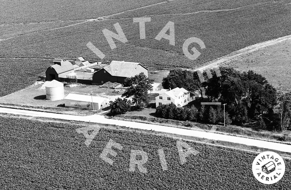 Vintage Aerial | Iowa | Buchanan County | 1971 | 28-IBU-28