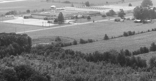 Vintage Aerial photo from 1988 in Kosciusko County, IN