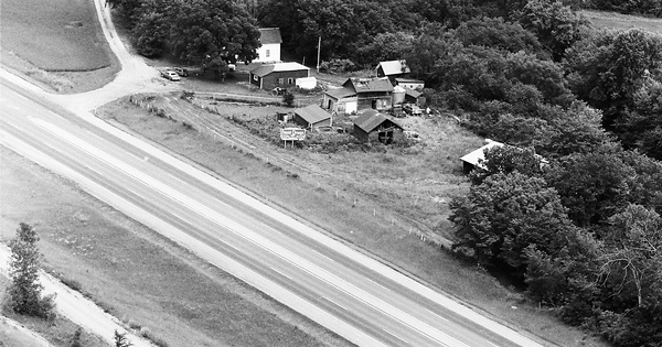 Vintage Aerial photo from 1972 in Nicollet County, MN