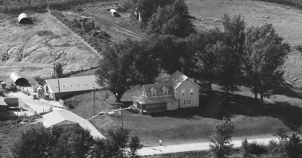 Vintage Aerial photo from 1989 in Mills County, IA
