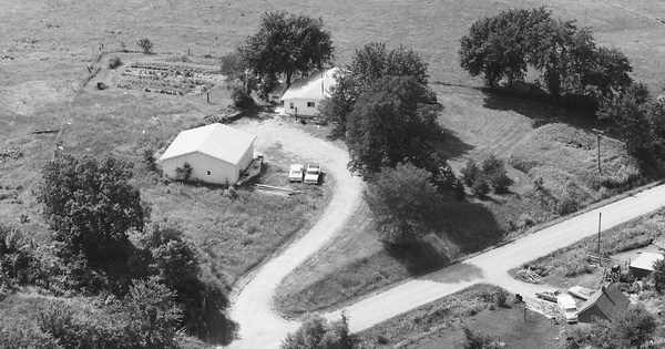 Vintage Aerial photo from 1985 in Jasper County, IA