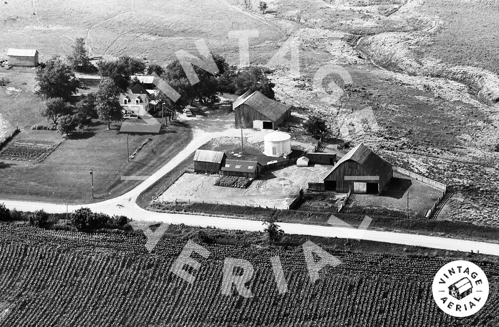 Vintage Aerial Iowa Jasper County 1965 47DJA6