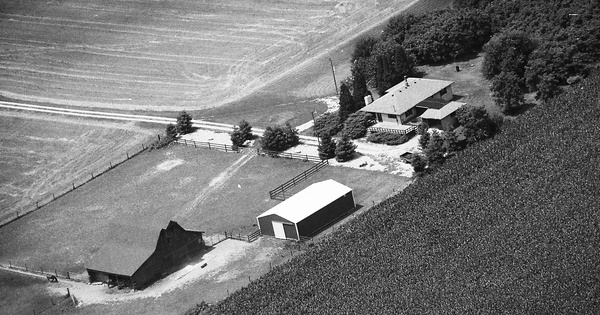 Vintage Aerial photo from 1990 in Boone County, IN